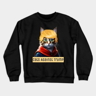 Cats Against Trump Crewneck Sweatshirt